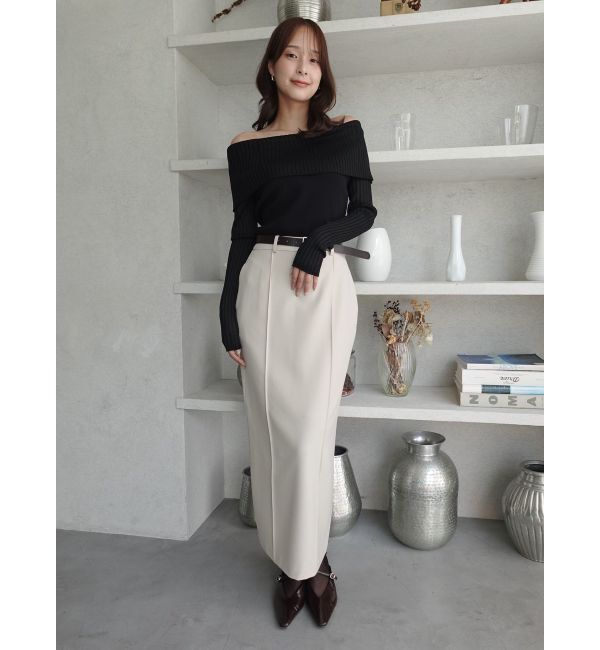 LAGUNAMOON「ピンタックIラインスカート」|スカート|