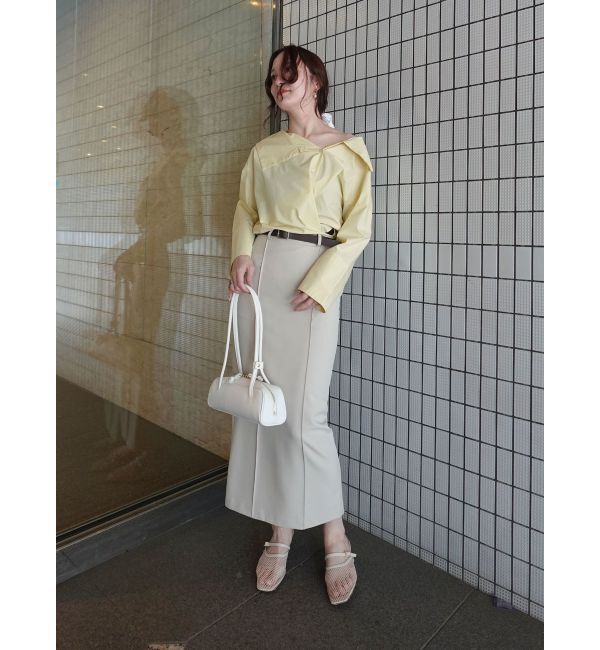 LAGUNAMOON「ピンタックIラインスカート」|スカート|