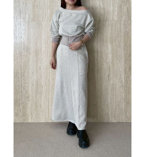 LAGUNAMOON「ウエストZIPラメスウェットプルオーバー」|Tシャツ・カットソー|