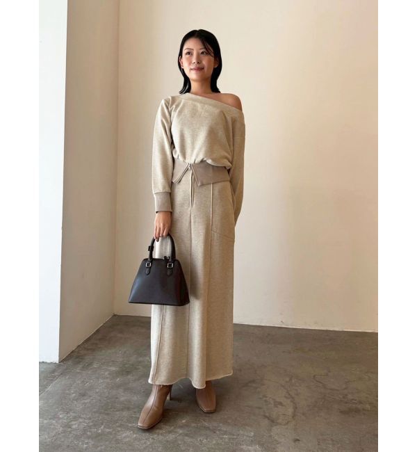 LAGUNAMOON「ウエストZIPラメスウェットプルオーバー」|Tシャツ・カットソー|