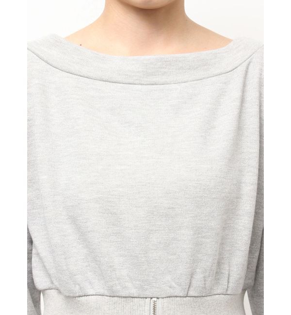 LAGUNAMOON「ウエストZIPラメスウェットプルオーバー」|Tシャツ・カットソー|