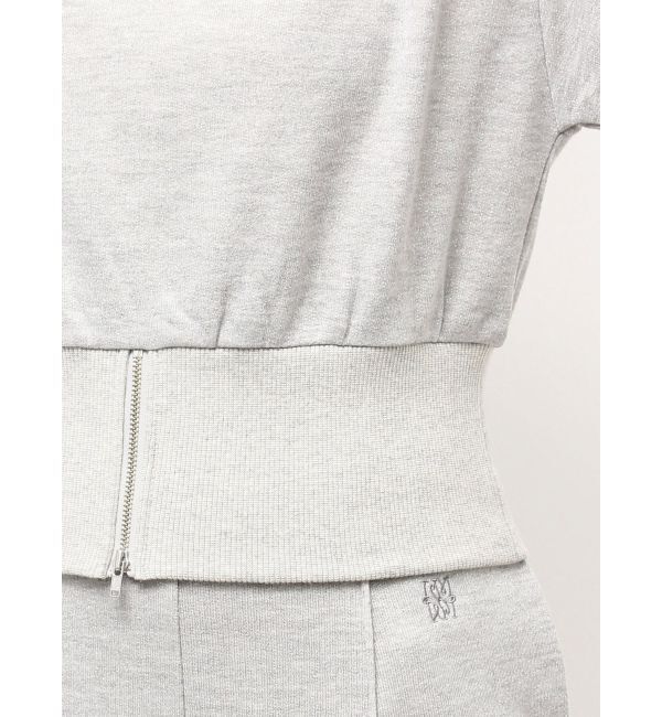 LAGUNAMOON「ウエストZIPラメスウェットプルオーバー」|Tシャツ・カットソー|