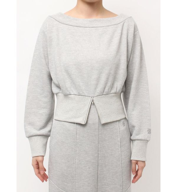 LAGUNAMOON「ウエストZIPラメスウェットプルオーバー」|Tシャツ・カットソー|