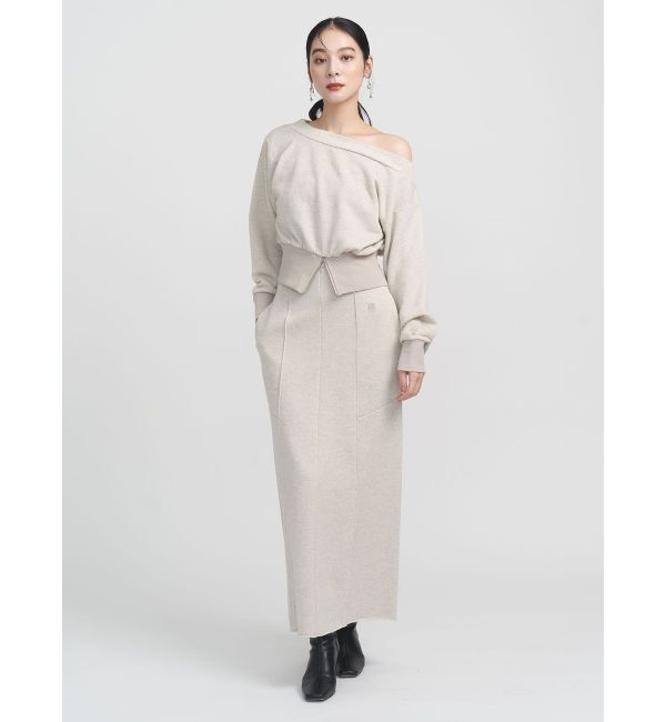 LAGUNAMOON「ウエストZIPラメスウェットプルオーバー」|Tシャツ・カットソー|