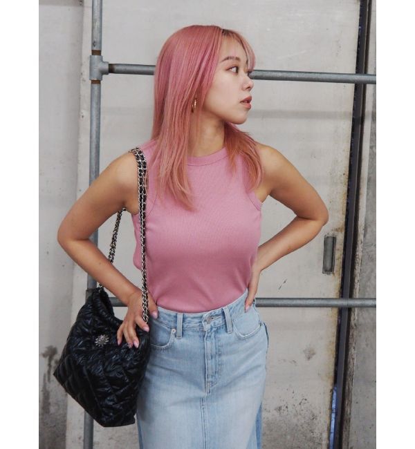 EVRIS「バックオープンボディースーツ」|タンクトップ|