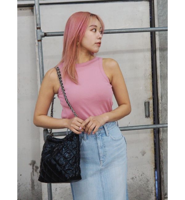 EVRIS「バックオープンボディースーツ」|タンクトップ|