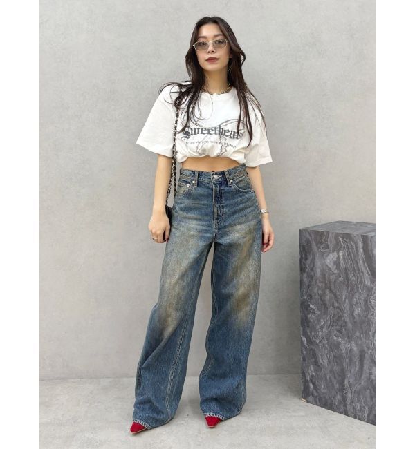 EVRIS「フロントリボングラフィックBIG Tシャツ」|Tシャツ・カットソー|