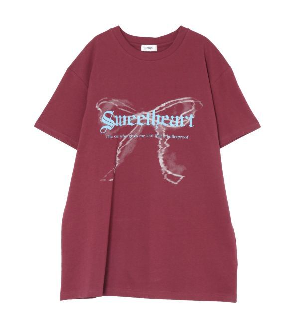EVRIS「フロントリボングラフィックBIG Tシャツ」|Tシャツ・カットソー|