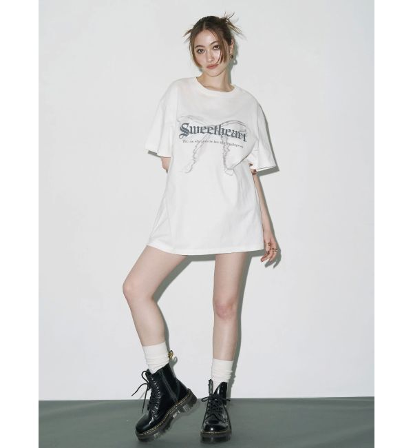 EVRIS「フロントリボングラフィックBIG Tシャツ」|Tシャツ・カットソー|