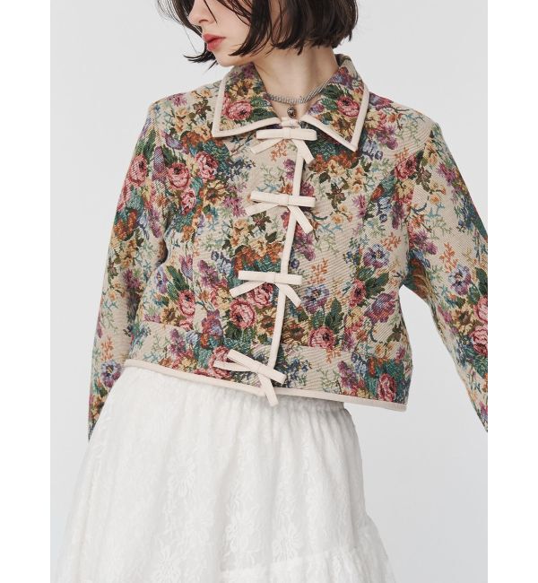 jouetie「ショートゴブランジャケット【セットアップ対応】」|テーラードジャケット|