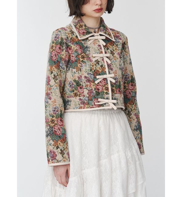 jouetie「ショートゴブランジャケット【セットアップ対応】」|テーラードジャケット|