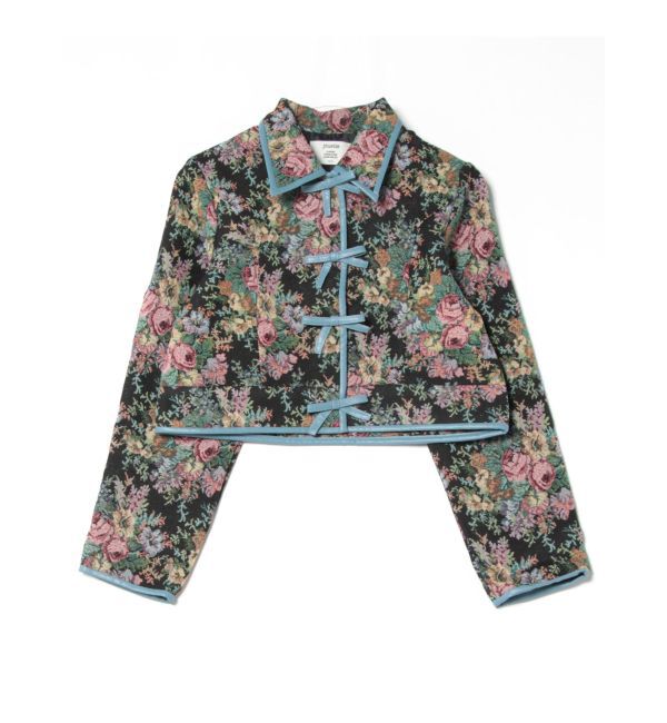 jouetie「ショートゴブランジャケット【セットアップ対応】」|テーラードジャケット|ブラック