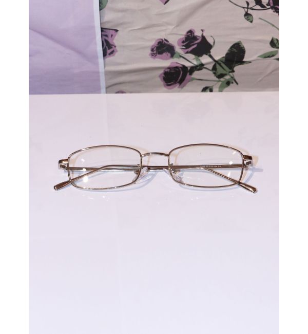 jouetie「スクエアフレームグラス」|サングラス|シルバー