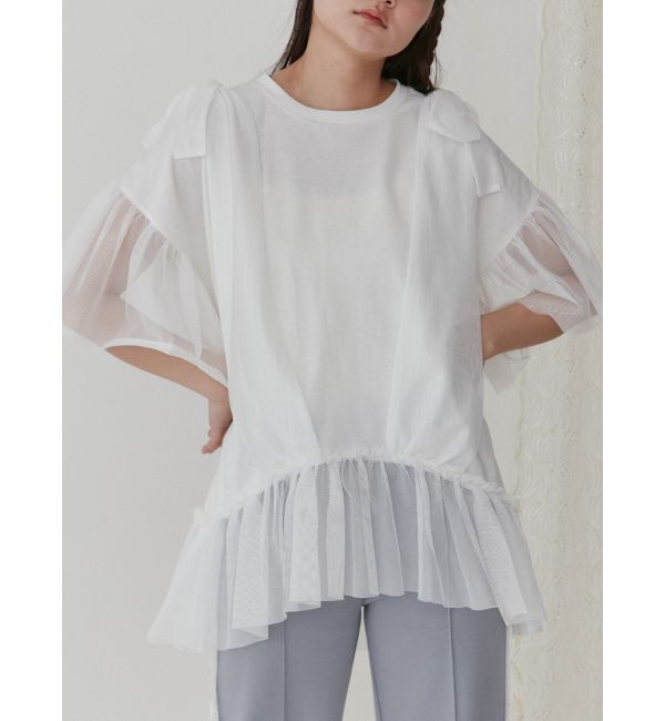 merry jenny「ビスチェレイヤードtee」|Tシャツ・カットソー|オフホワイト