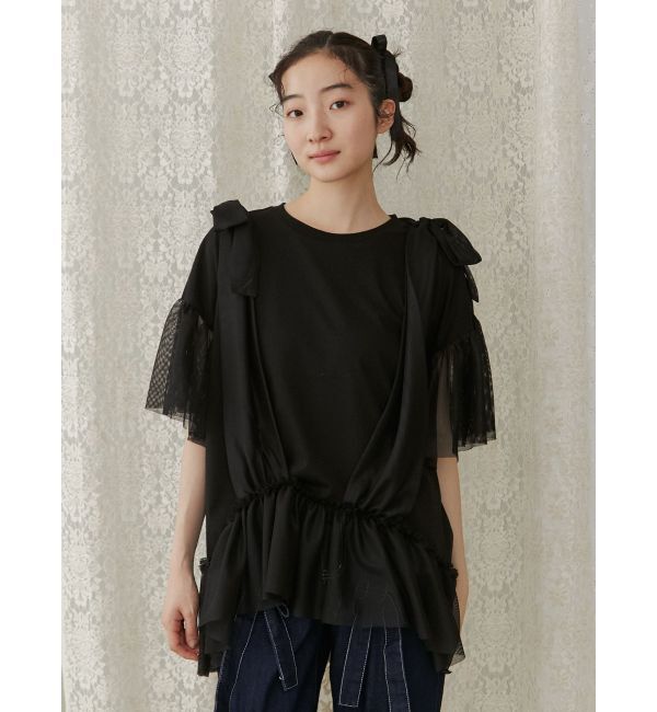 merry jenny「ビスチェレイヤードtee」|Tシャツ・カットソー|