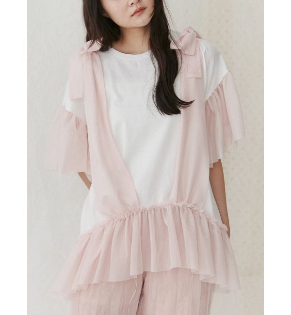 merry jenny「ビスチェレイヤードtee」|Tシャツ・カットソー|ピンク