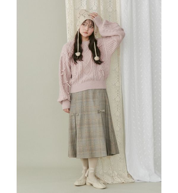 merry jenny「リボンたくさんニットプルオーバー」|ニット・セーター|