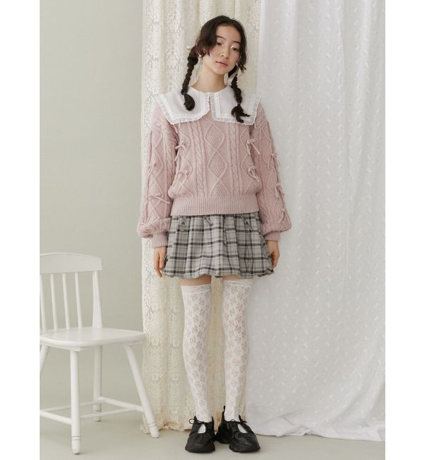 merry jenny「リボンたくさんニットプルオーバー」|ニット・セーター|