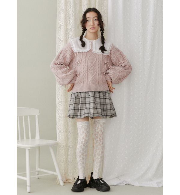 merry jenny「リボンたくさんニットプルオーバー」|ニット・セーター|