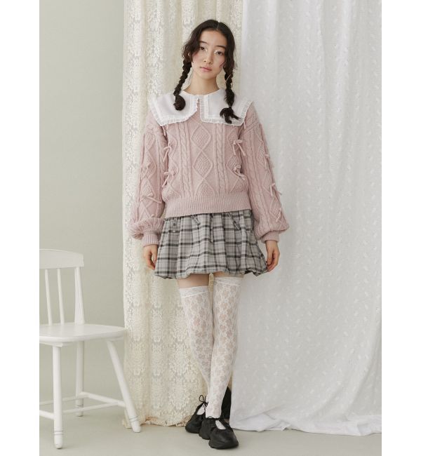 merry jenny「リボンたくさんニットプルオーバー」|ニット・セーター|
