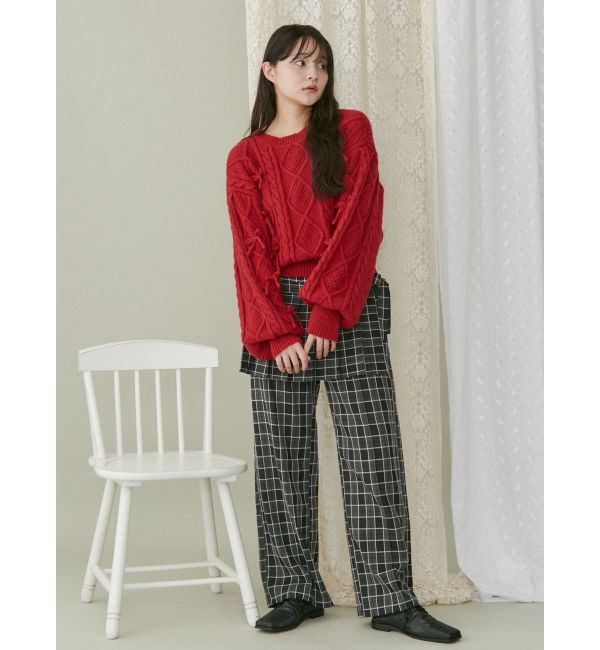 merry jenny「リボンたくさんニットプルオーバー」|ニット・セーター|