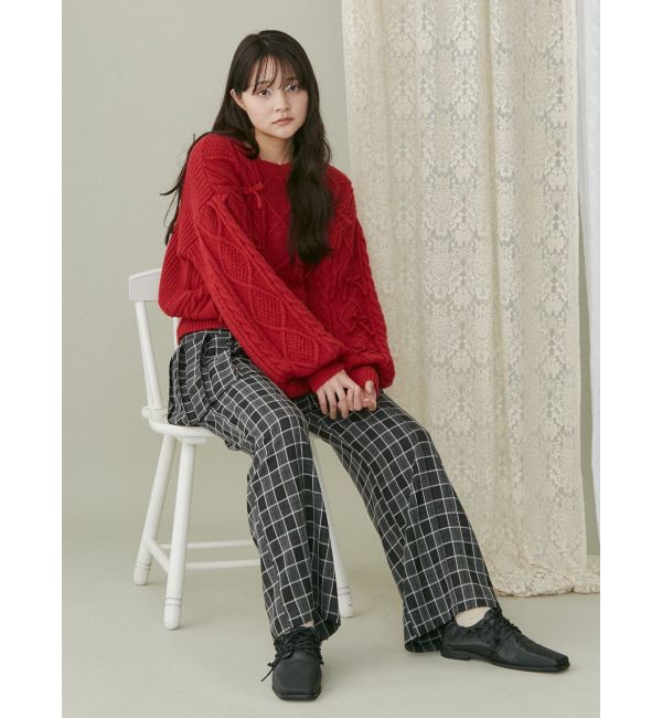 merry jenny「リボンたくさんニットプルオーバー」|ニット・セーター|