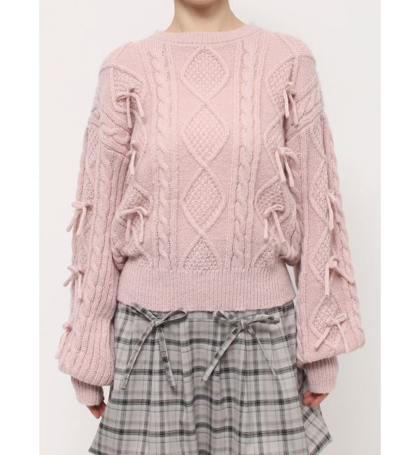 merry jenny「リボンたくさんニットプルオーバー」|ニット・セーター|