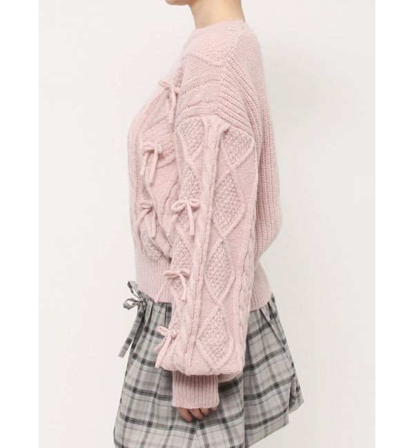 merry jenny「リボンたくさんニットプルオーバー」|ニット・セーター|