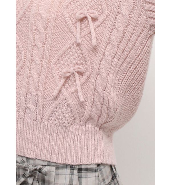 merry jenny「リボンたくさんニットプルオーバー」|ニット・セーター|