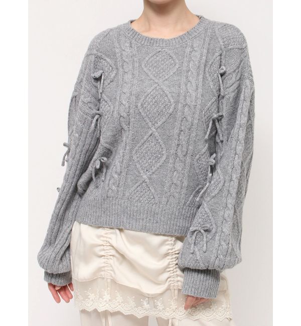 merry jenny「リボンたくさんニットプルオーバー」|ニット・セーター|