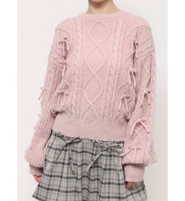 merry jenny「リボンたくさんニットプルオーバー」|ニット・セーター|