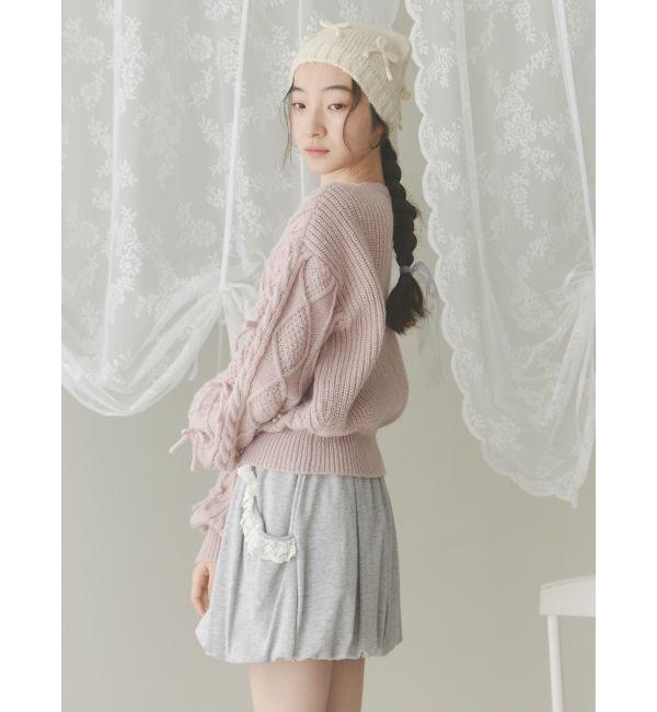 merry jenny「リボンたくさんニットプルオーバー」|ニット・セーター|