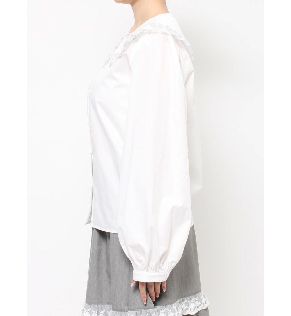 merry jenny「twinkleレースフリルカラーブラウス」|シャツ・ブラウス|