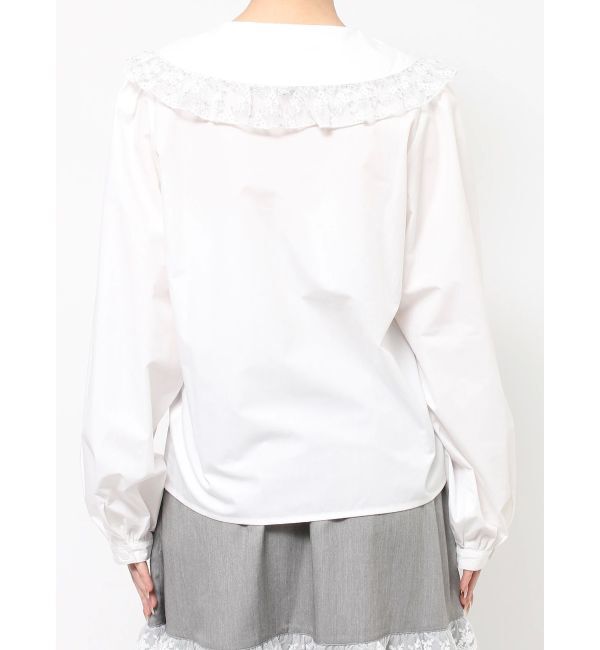 merry jenny「twinkleレースフリルカラーブラウス」|シャツ・ブラウス|