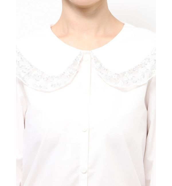 merry jenny「twinkleレースフリルカラーブラウス」|シャツ・ブラウス|