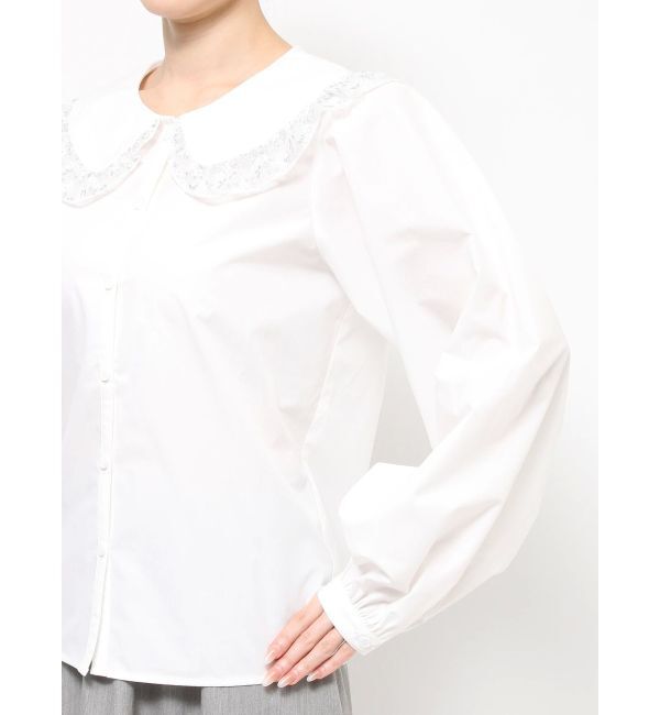 merry jenny「twinkleレースフリルカラーブラウス」|シャツ・ブラウス|