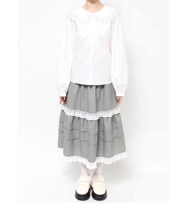 merry jenny「twinkleレースフリルカラーブラウス」|シャツ・ブラウス|