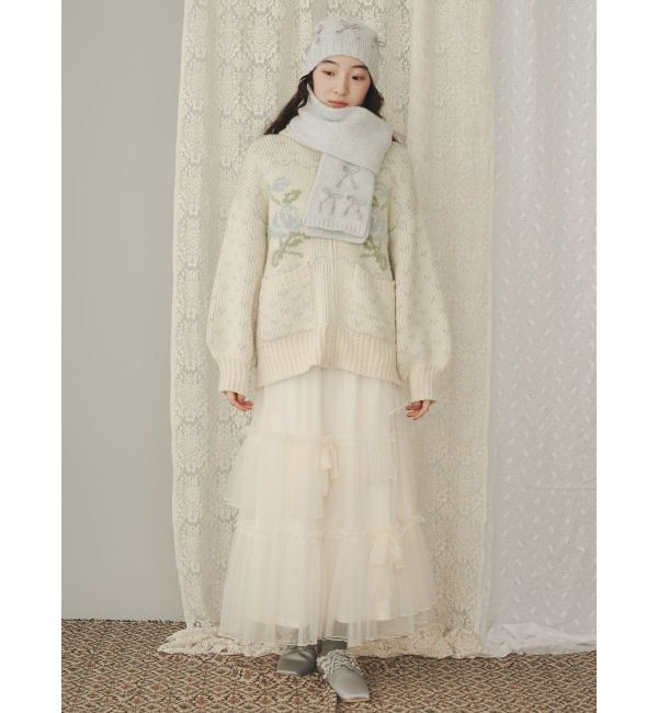 merry jenny「ribbon narrowマフラー」|マフラー|