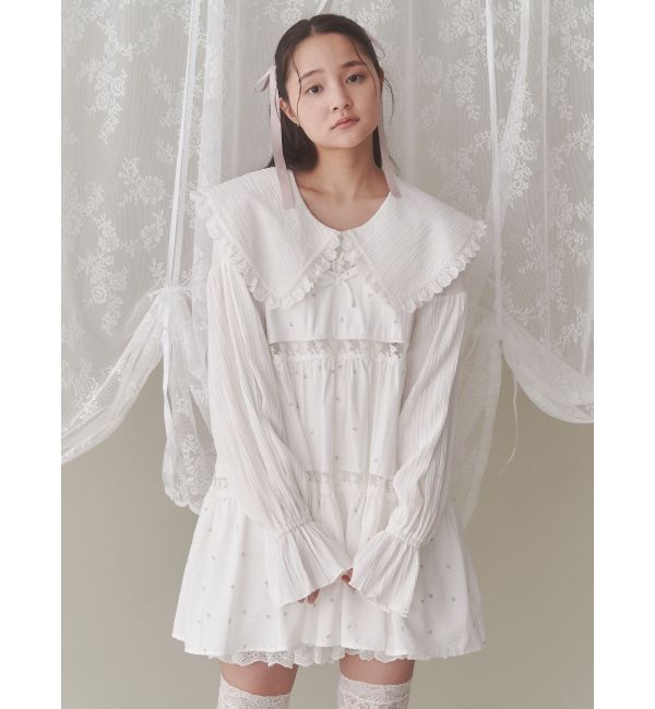 merry jenny「フリルカラーブラウス」|シャツ・ブラウス|