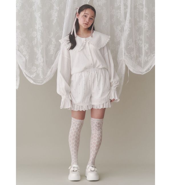 merry jenny「フリルカラーブラウス」|シャツ・ブラウス|