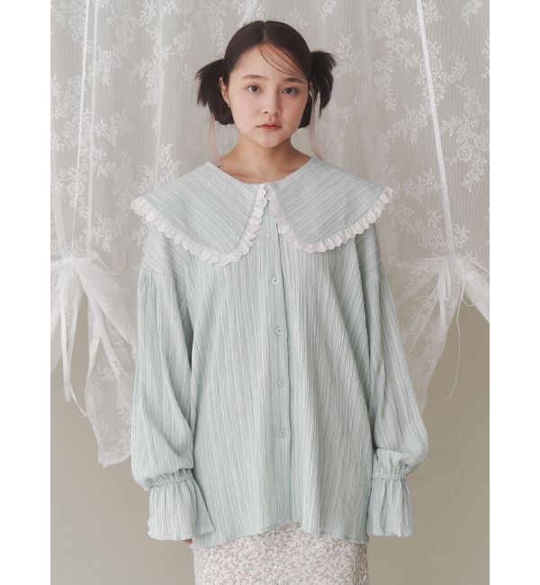 merry jenny「フリルカラーブラウス」|シャツ・ブラウス|