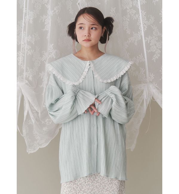merry jenny「フリルカラーブラウス」|シャツ・ブラウス|