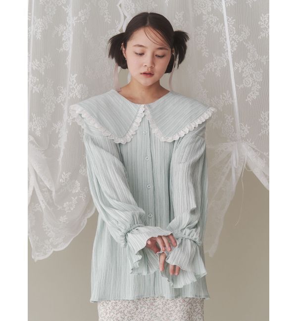 merry jenny「フリルカラーブラウス」|シャツ・ブラウス|