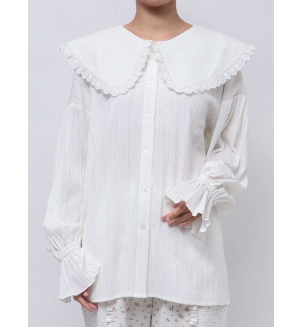 merry jenny「フリルカラーブラウス」|シャツ・ブラウス|