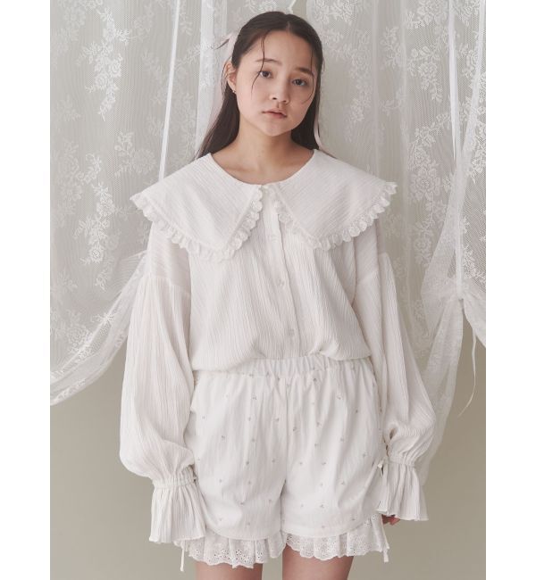 merry jenny「フリルカラーブラウス」|シャツ・ブラウス|