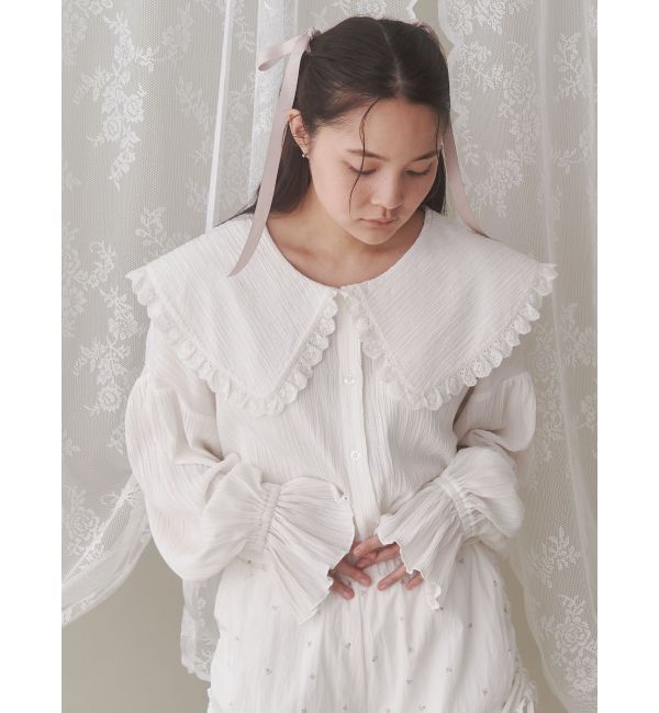 merry jenny「フリルカラーブラウス」|シャツ・ブラウス|