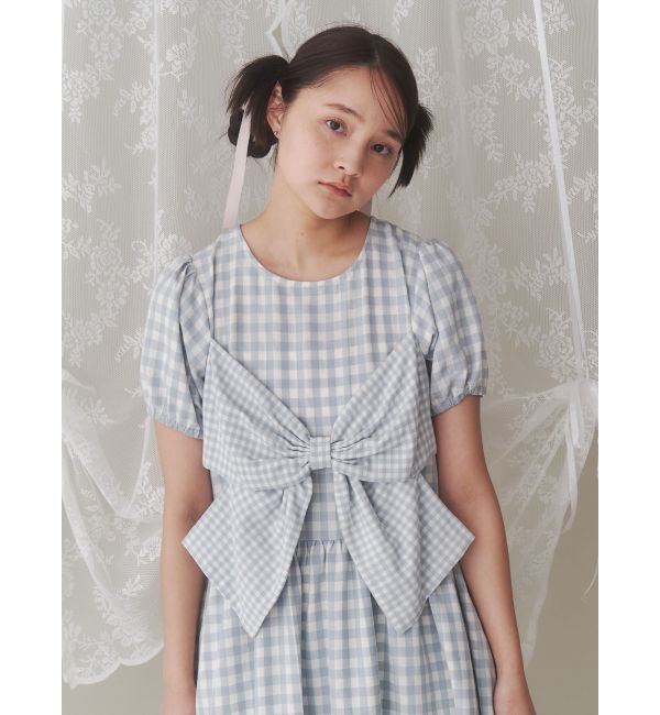 merry jenny「ギンガムリボンワンピース」|ワンピース|