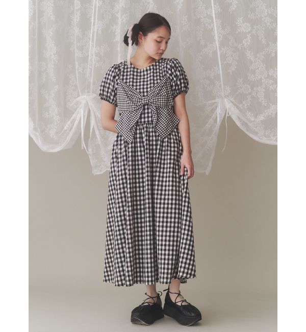 merry jenny「ギンガムリボンワンピース」|ワンピース|