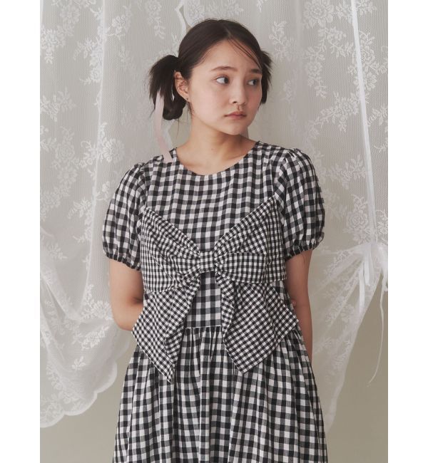 merry jenny「ギンガムリボンワンピース」|ワンピース|