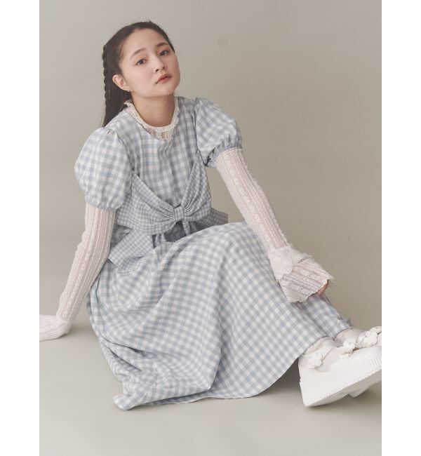 merry jenny「ギンガムリボンワンピース」|ワンピース|